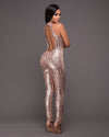 Glitter Halter Open Back Bodycon - Sabreeonline