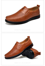 Casual Genuine Leather Loafers Moccasins Italian Breathable - Sabreeonline