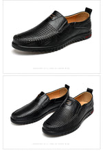Casual Genuine Leather Loafers Moccasins Italian Breathable - Sabreeonline