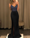Fashion Women Sequins Long Party Ball Gown - Sabreeonline