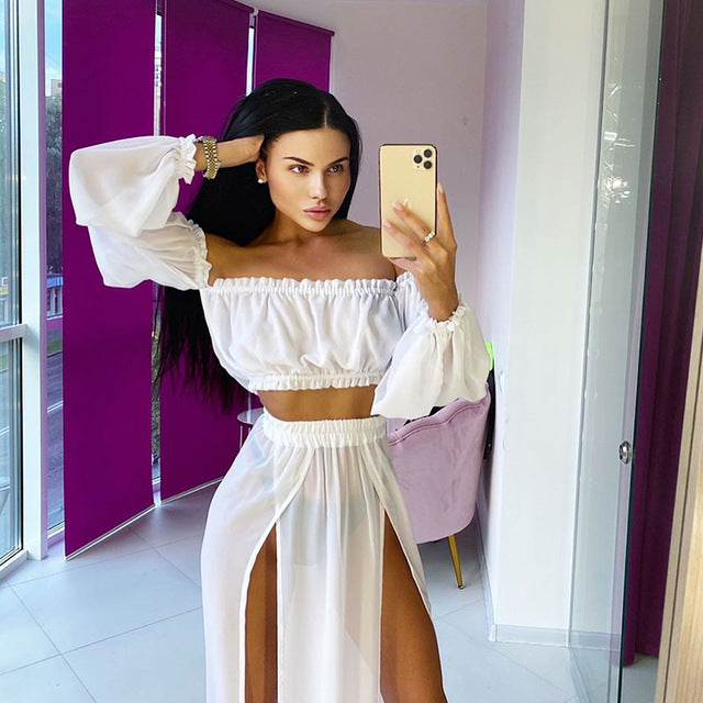Sexy Mesh Bikini Beach Cover-up Women Swimsuit Covers up - Sabreeonline