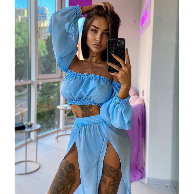 Sexy Mesh Bikini Beach Cover-up Women Swimsuit Covers up - Sabreeonline