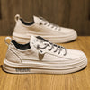 Casual PU Leather Shoe Trend Flats Shoes Waterproof - Sabreeonline