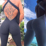 Halter Women Tracksuit High Waist Sport Backless Top - Sabreeonline