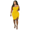 Women Bandage Draped Tank Maxi Dresses - Sabreeonline