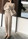 Winter Casual Thick Sweater Tracksuits O-neck - Sabreeonline