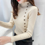 Cotton Long Sleeve Turtleneck - Sabreeonline