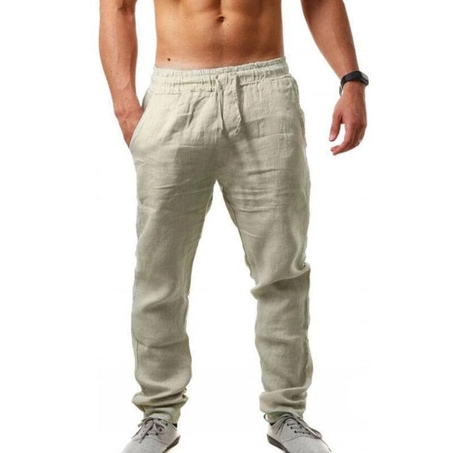 Cotton Linen Pants - Sabreeonline