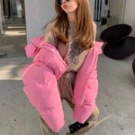 Chic Hooded Cotton Padded Women Loose Coats - Sabreeonline
