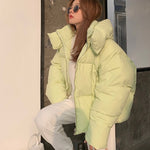 Chic Hooded Cotton Padded Women Loose Coats - Sabreeonline