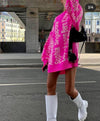 Mini Sweater Dress Oversized Sweater - Sabreeonline