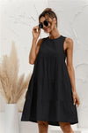 Stitching Large Swing Casual Loose Sundress - Sabreeonline