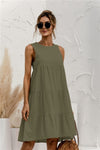 Stitching Large Swing Casual Loose Sundress - Sabreeonline