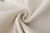 Autumn Knitting Costume Turtleneck Solid Color Pullover Sweater + Slim Skirt - Sabreeonline