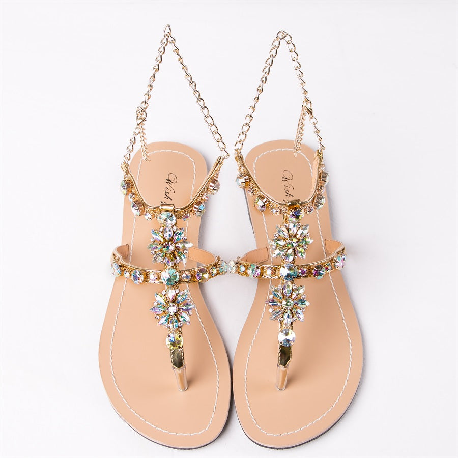 Women`s Fashion Diamond Sandals - Sabreeonline