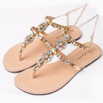 Women`s Fashion Diamond Sandals - Sabreeonline