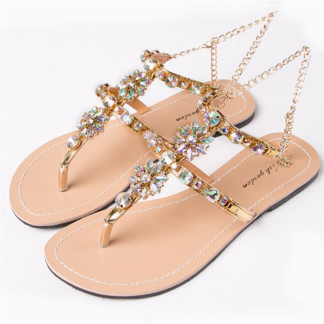 Women`s Fashion Diamond Sandals - Sabreeonline