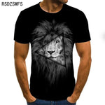 T- T-shirt New Loose Lion Casual Majestic Fashion Shirt - Sabreeonline