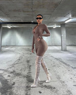 Streetwear Bodycon Jumpsuit Women - Sabreeonline