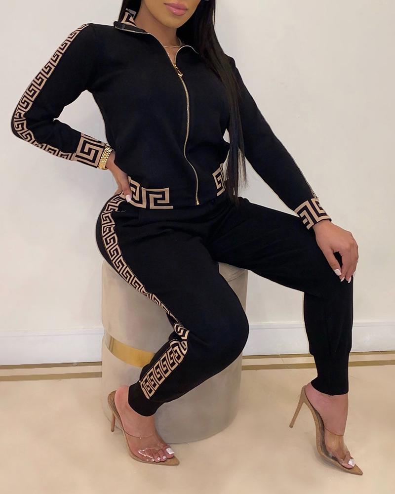 Tracksuits Women Elegant Two-Pieces Suit Sets Female Stylish Plus Size - Sabreeonline