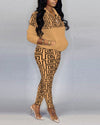 Tracksuits Women Elegant Two-Pieces Suit Sets Female Stylish Plus Size - Sabreeonline