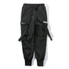 Ribbons Harem Joggers Men Cargo Pants Streetwear 2022 Hip Hop Casual Pockets Cotton Track Pants Male Harajuku Fashion Trousers - Sabreeonline