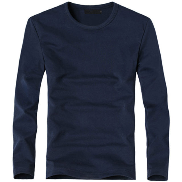 V-Neck Long Sleeve Men T Shirt - Sabreeonline