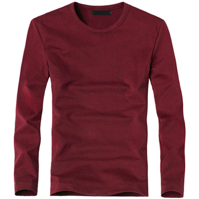 V-Neck Long Sleeve Men T Shirt - Sabreeonline