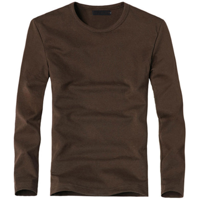 V-Neck Long Sleeve Men T Shirt - Sabreeonline