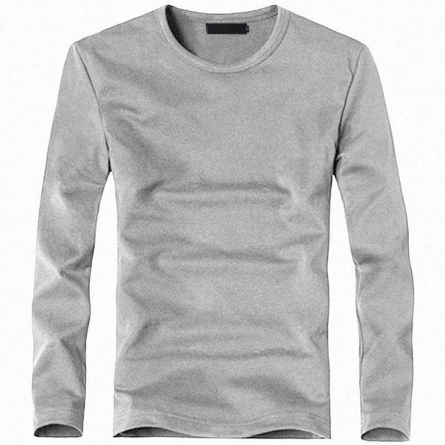 V-Neck Long Sleeve Men T Shirt - Sabreeonline