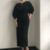Spring New Elegant Office Ladies Bodycon Dress Fashion Sexy Solid Color Dress Women Slim Midi Dress Vestidos OL  Clothes - Sabreeonline