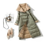 Winter Women Turtleneck Coat Double Sided - Sabreeonline