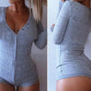Bodysuit Jumpsuit Cotton Button - Sabreeonline
