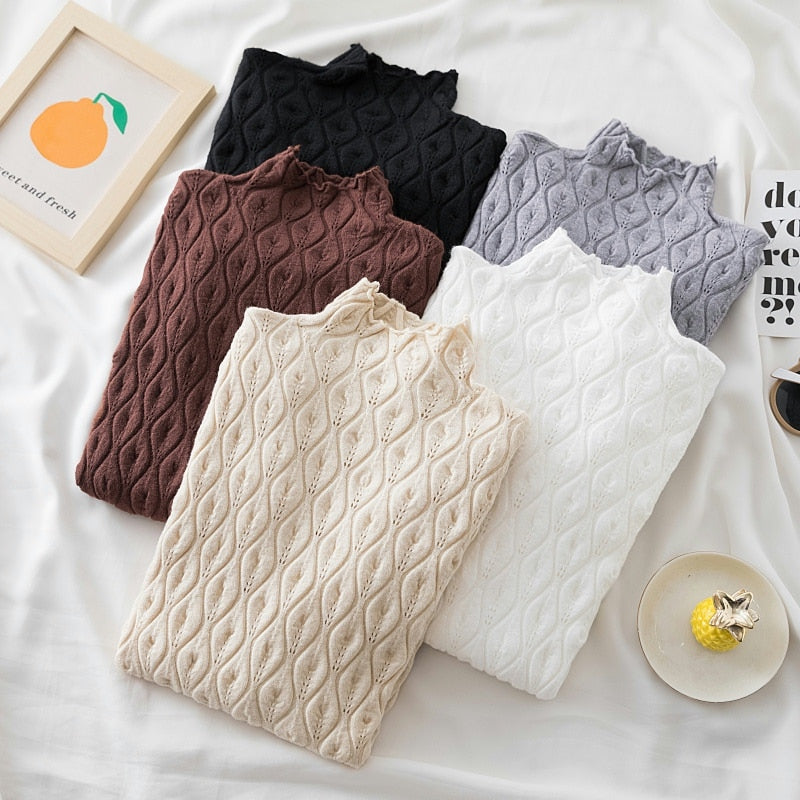 Turtleneck Women Sweaters - Sabreeonline
