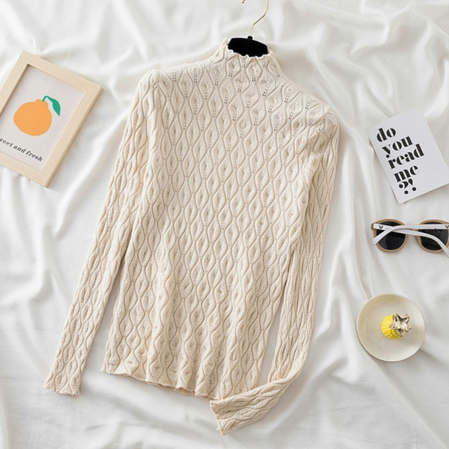 Turtleneck Women Sweaters - Sabreeonline