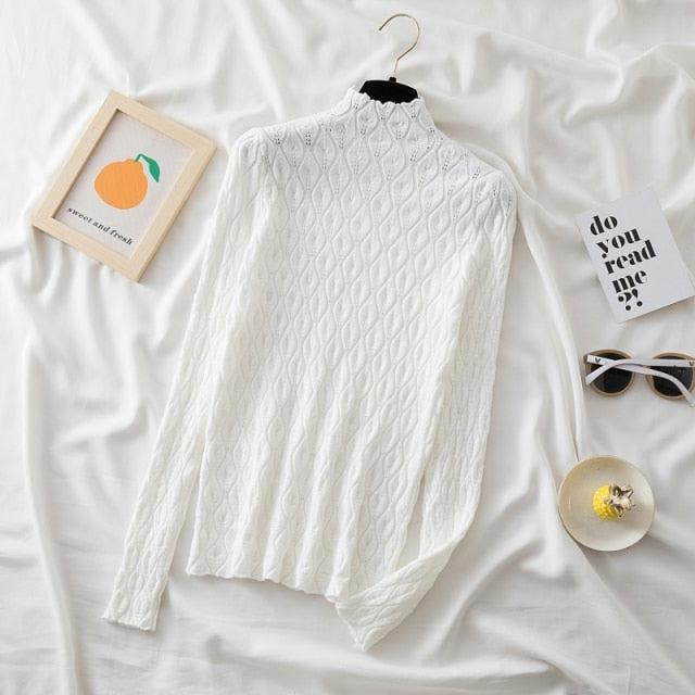 Turtleneck Women Sweaters - Sabreeonline