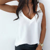 V-Neck Sleeveless Blouse Off Shoulder - Sabreeonline