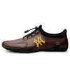 Genuine Leather Men Sneakers Softy Luxury brand shoes for Men Loafers Moccasins Driving Shoes - Sabreeonline