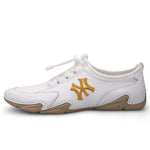 Genuine Leather Men Sneakers Softy Luxury brand shoes for Men Loafers Moccasins Driving Shoes - Sabreeonline