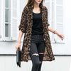 Leopard Cardigans Casual Cape Female - Sabreeonline