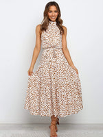 Summer Long Dress Polka Dot Casual Dresses - Sabreeonline