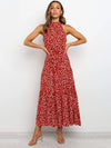 Summer Long Dress Polka Dot Casual Dresses - Sabreeonline