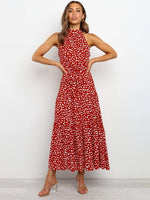 Summer Long Dress Polka Dot Casual Dresses - Sabreeonline