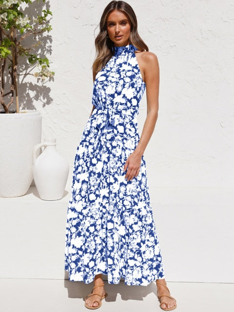 Summer Long Dress Polka Dot Casual Dresses - Sabreeonline