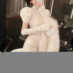 Casual Mini Dress Sweater Long Sleeve - Sabreeonline