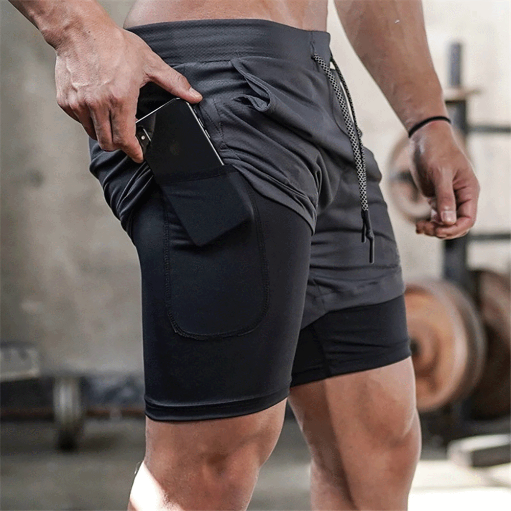 Running Short Double-deck Shorts - Sabreeonline