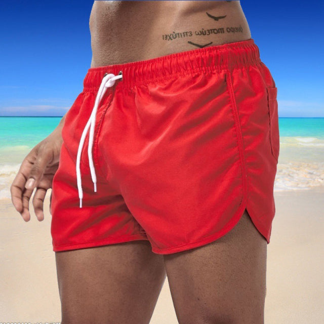 Summer Swimwear Shorts Brand Beachwear Sexy Swim Trunks Men Swimsuit Low Waist Breathable Beach Wear Surf - Sabreeonline