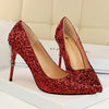 Glitter Sequins Gold Luxury Hight Heels - Sabreeonline