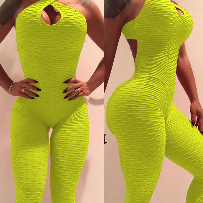 Halter Women Tracksuit High Waist Sport Backless Top - Sabreeonline