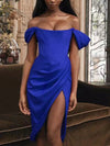 High Quality Satin Bodycon Dress - Sabreeonline